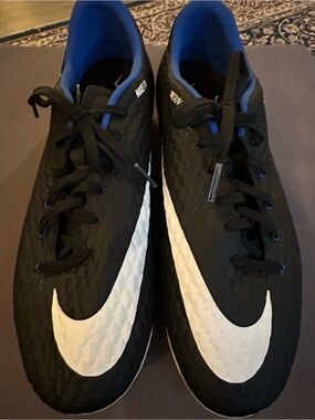 Nike Hypervenom Phelon III FG Black Royal Soccer Cleats Men's Size 11